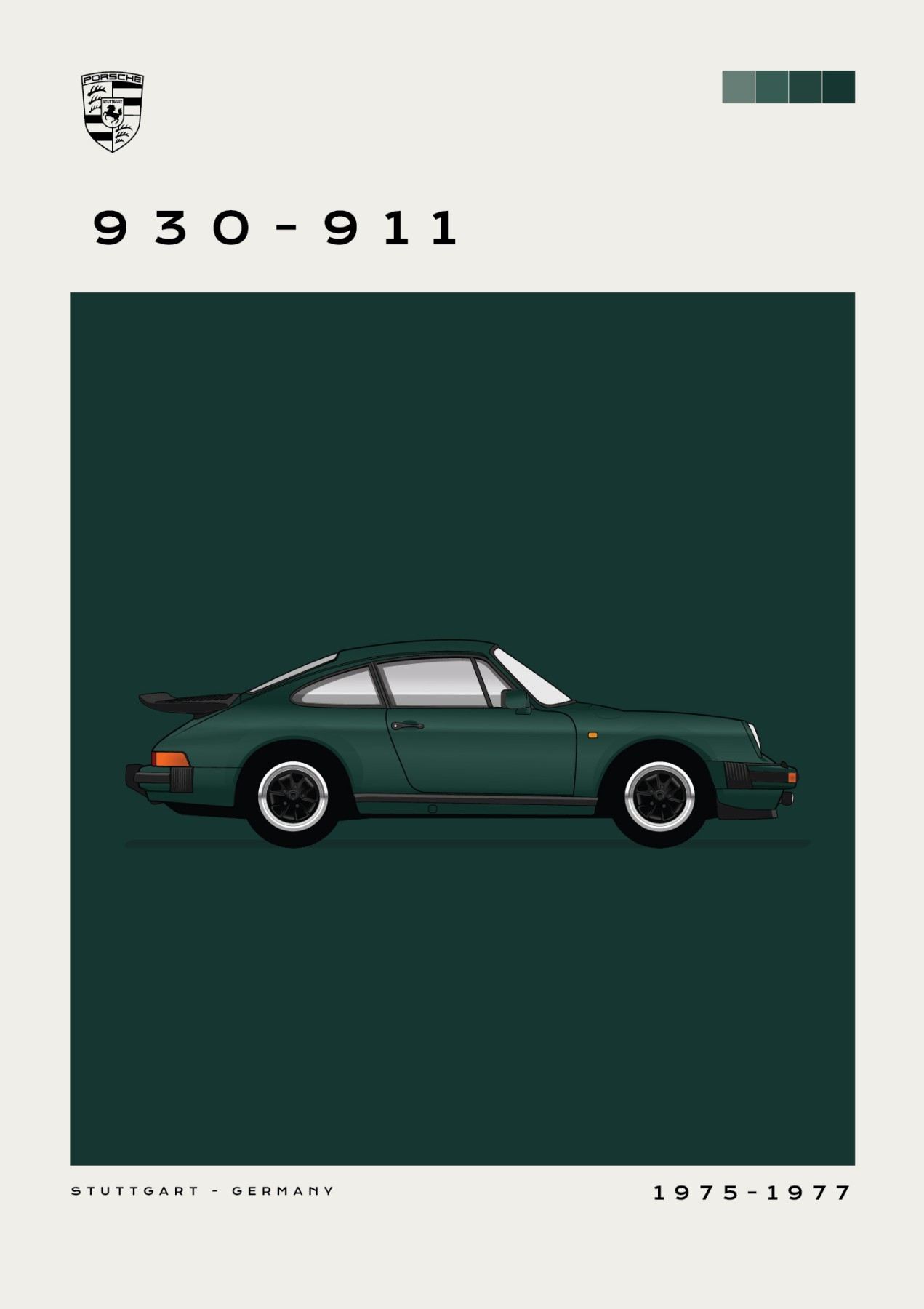 0-Porche – 930 - 911 - Green