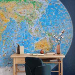 Wild World Map by Anton Thomas - Grafico Walls