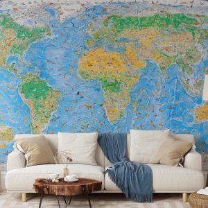 Wild World Map by Anton Thomas - Grafico Walls