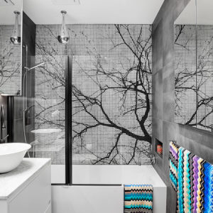 Albero Lungo' Tree Silhouette | Custom Print Resin Tiles | Grafico Melbourne