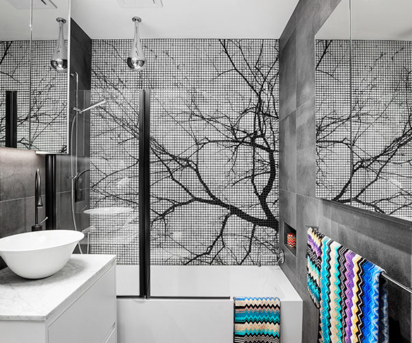 Albero Lungo' Tree Silhouette | Custom Print Resin Tiles | Grafico Melbourne