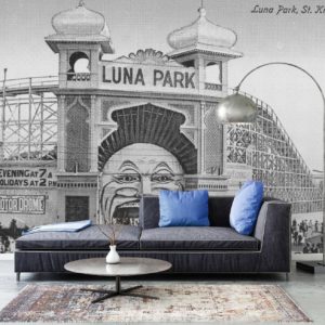 Luna Park 2 - Colour | STRETCHED CANVAS | PRINTED PANEL