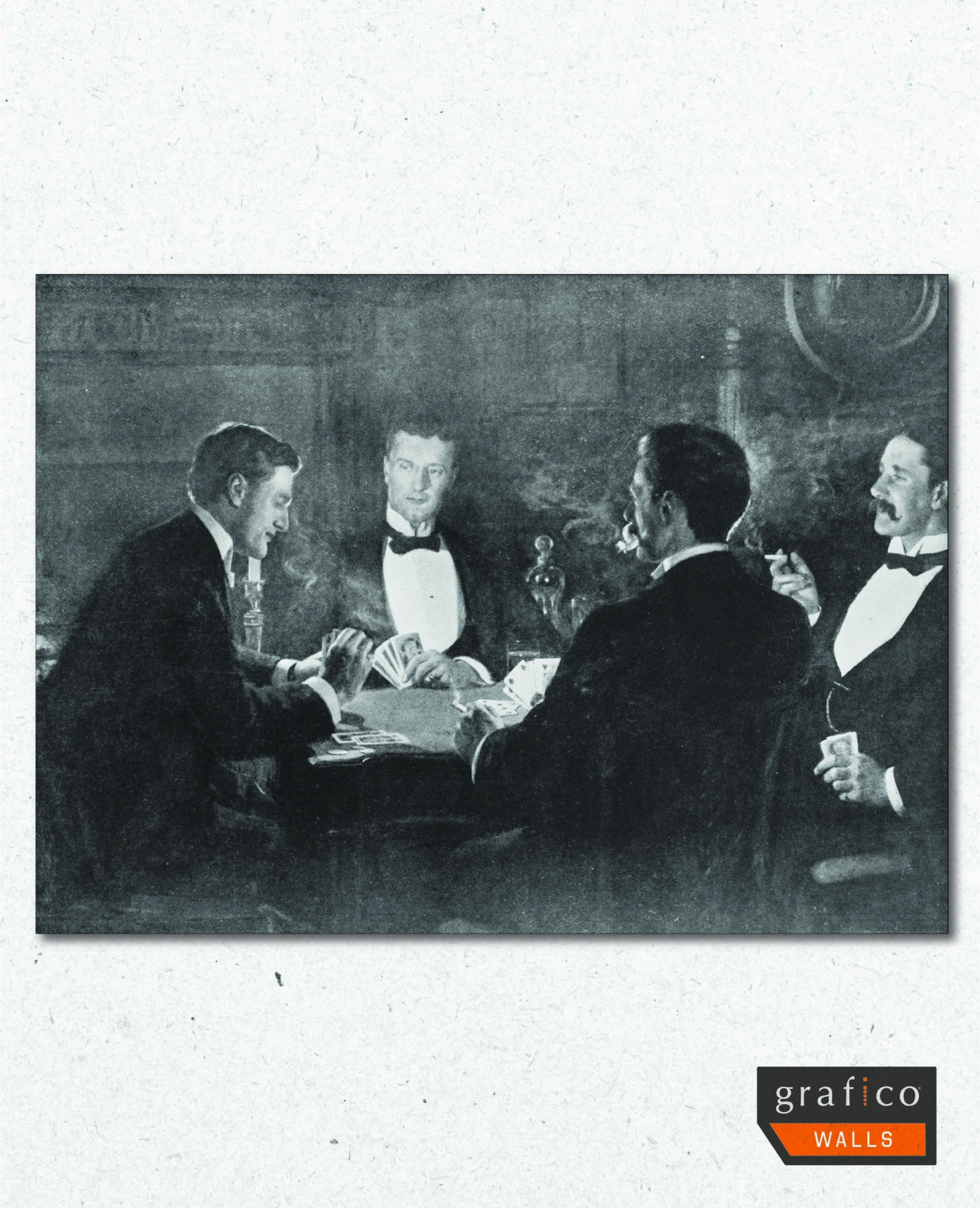 Four Gentlemen | Print | Stretched Canvas or Printed Panel | Grafico Melbourne