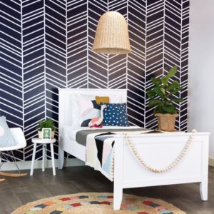 A&L Kids Wallpaper - The Herring (Navy)