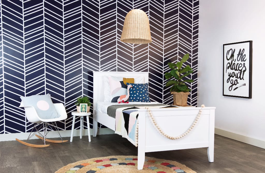 A&L Kids Wallpaper - The Herring (Navy)