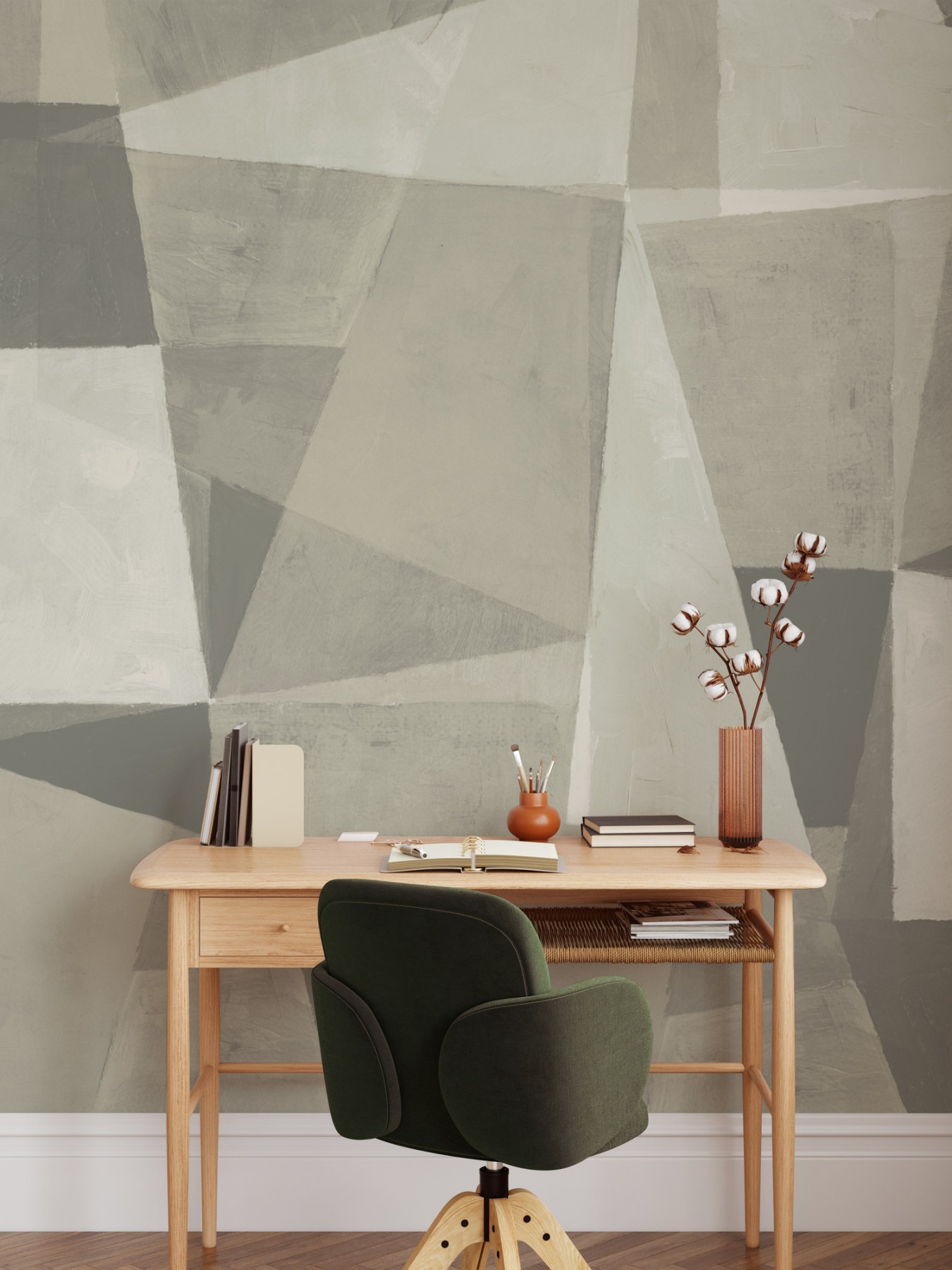 AbstractCubism-Study-Green