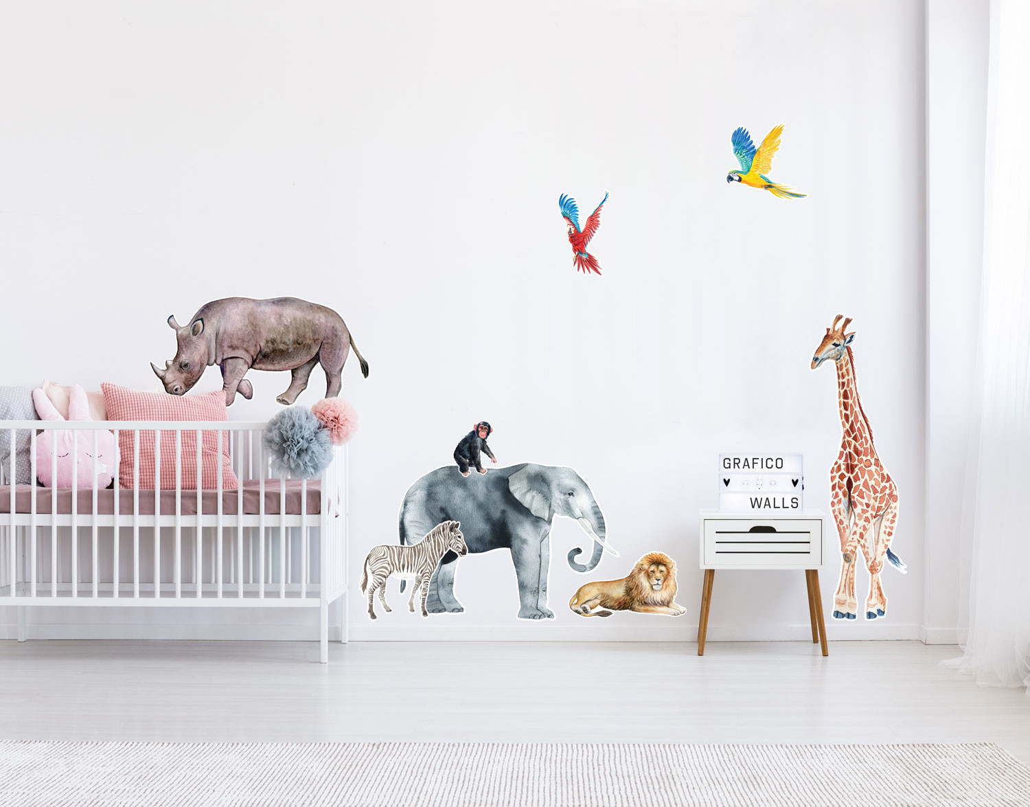 Animal Safari | Kids Wall Decals