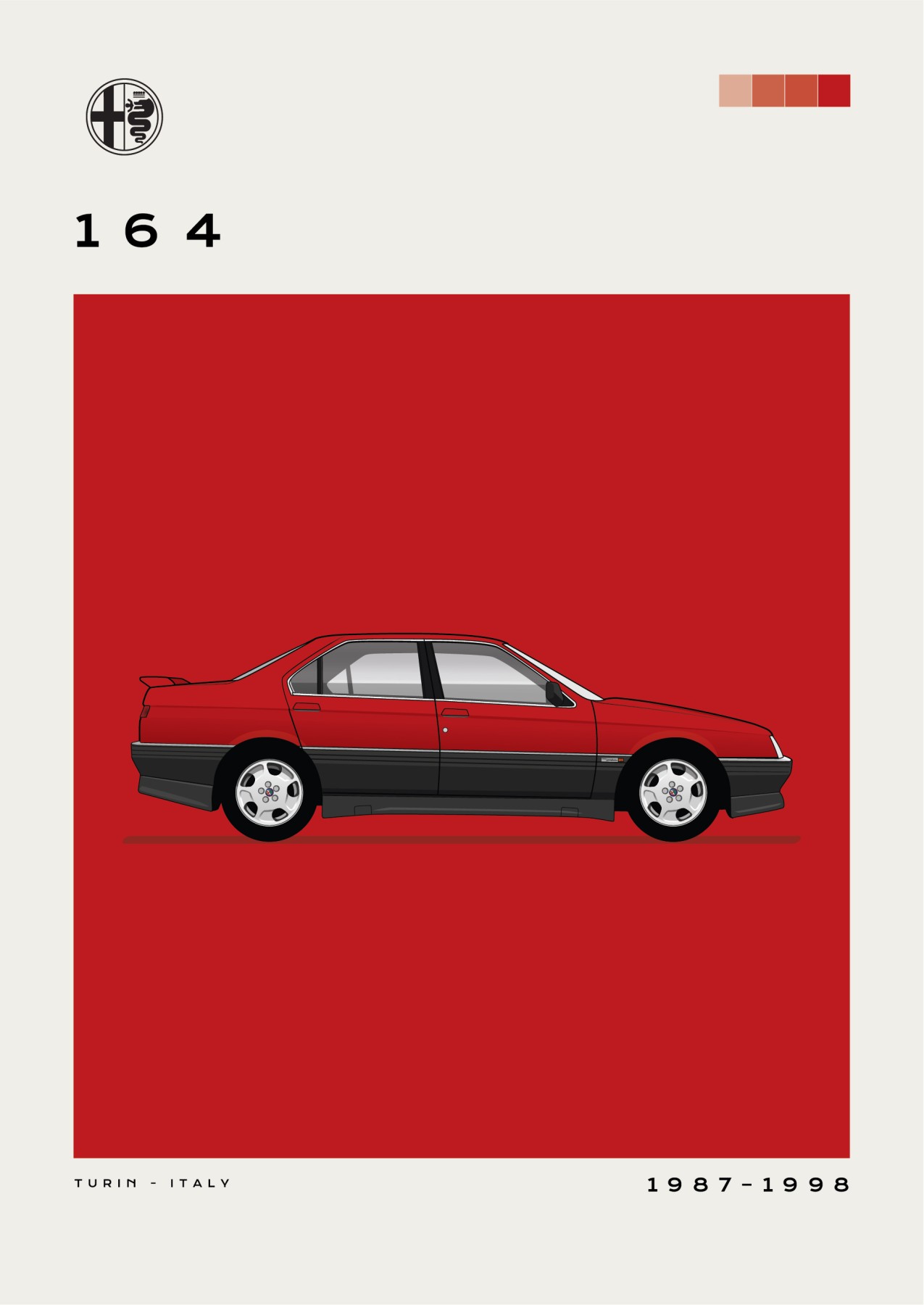 Alfa Romeo - 164 - Red