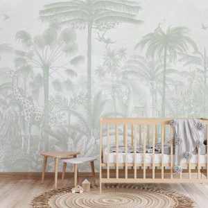 Animal Jungle Fiesta - Sage Green-01