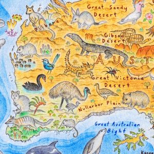 Wild World Map by Anton Thomas - Grafico Walls