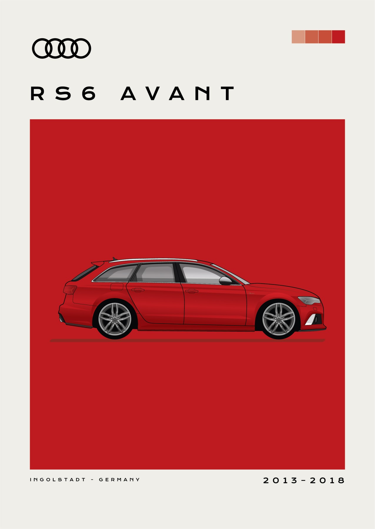 Audi - RS6 Avant - Red