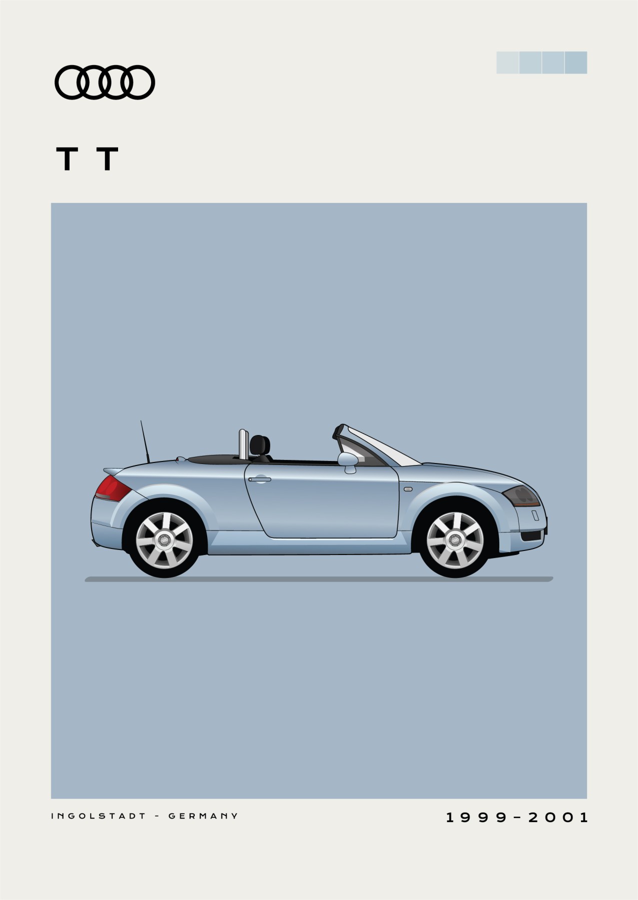 Audi - T T - Light Blue