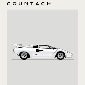 Automobili - Lamborghini - Countach - Grey