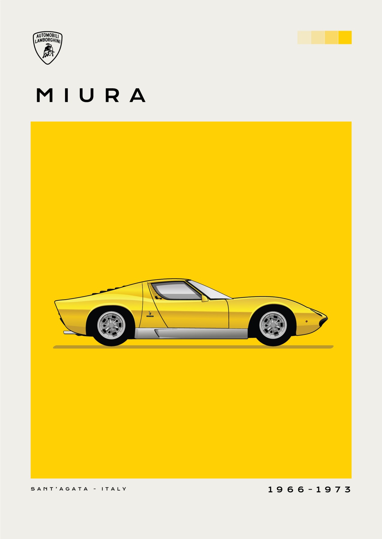 Automobili - Lamborghini - Miura - Yellow