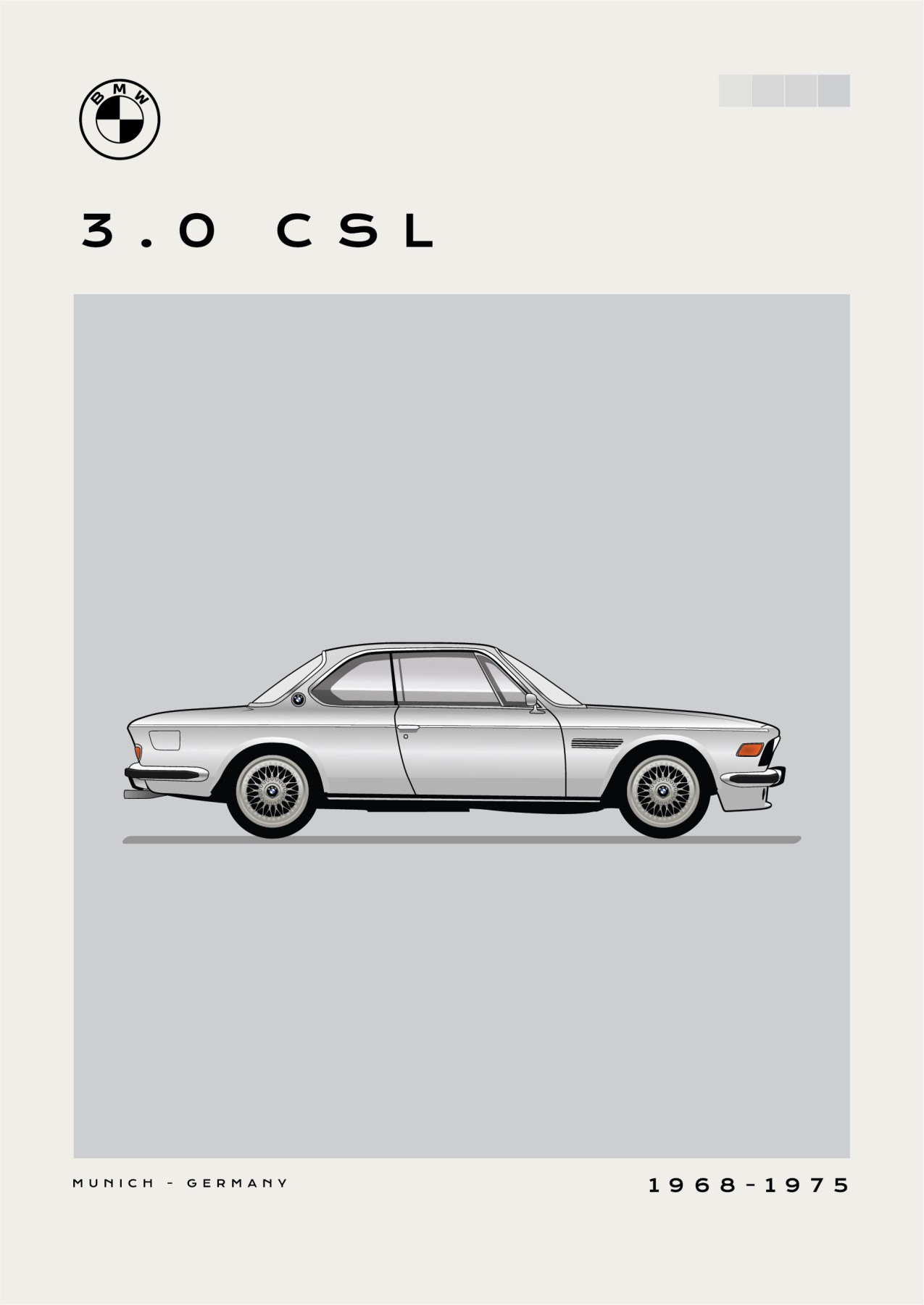 BMW - 3.0 CSL - Grey