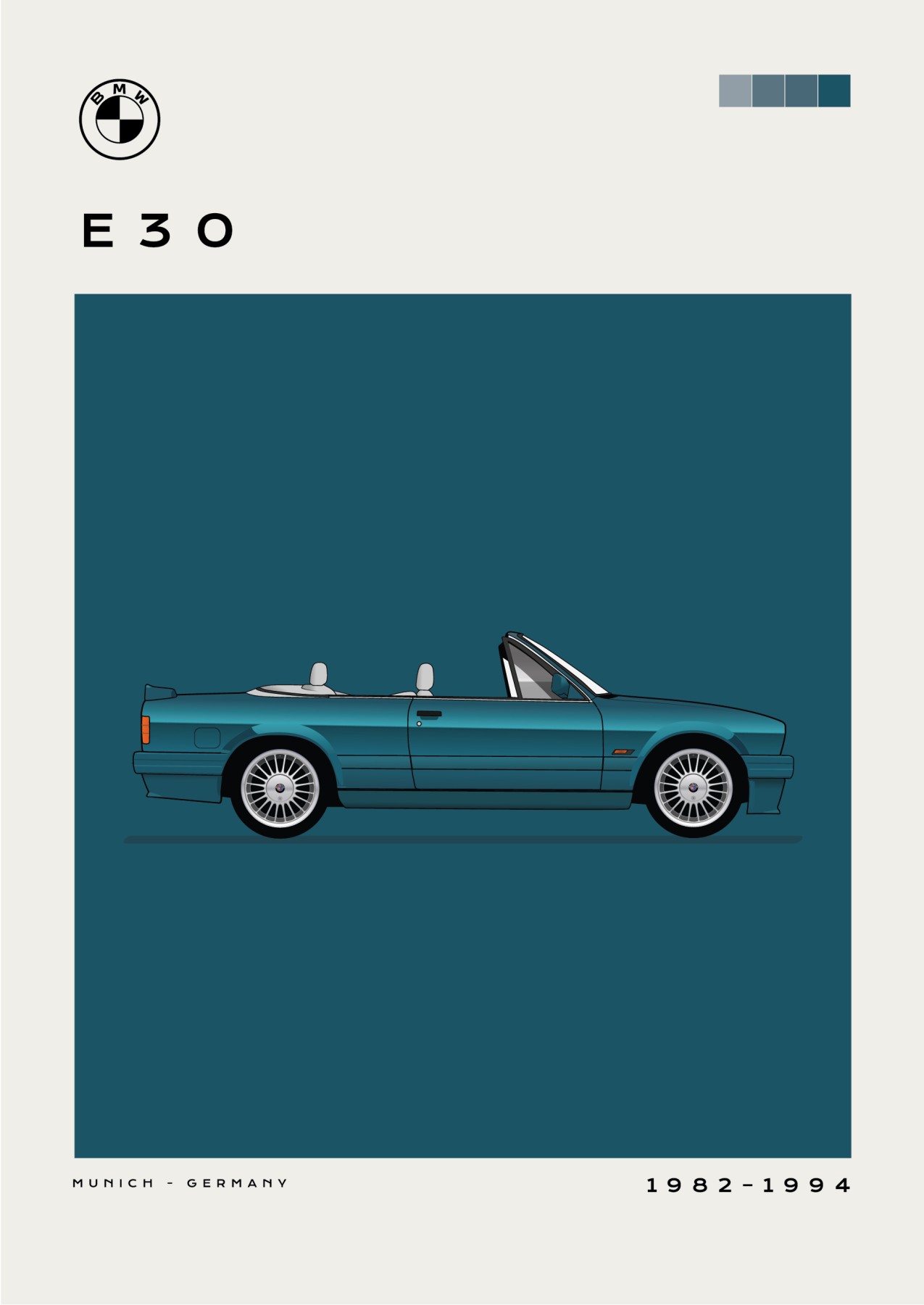 BMW - E30 - Blue