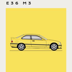 BMW - E36 M3 - Yellow