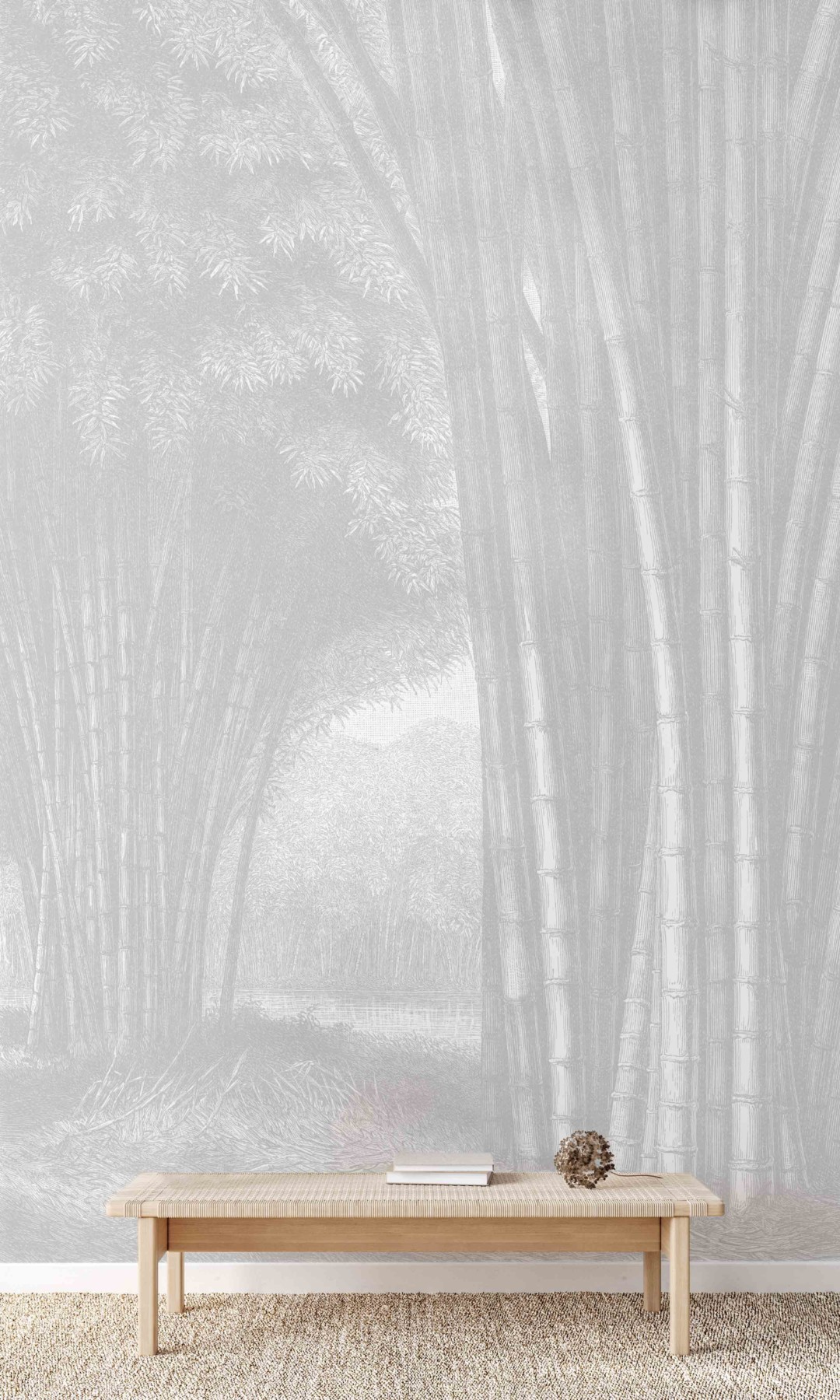 Bamboo Forest - Light Grey Wallpaper | Grafico Melbourne