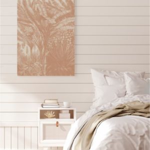 Coastal Palm Linen - Type 6 | Strethed Canvas | Printed Panel | Grafico Melbourne