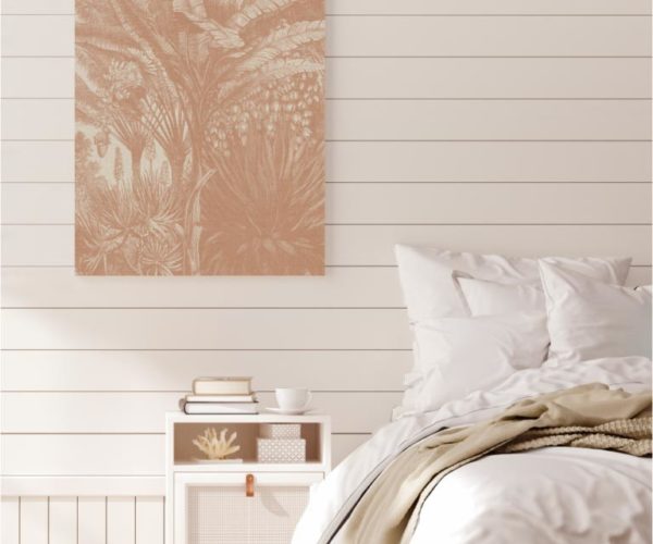 Coastal Palm Linen - Type 6 | Strethed Canvas | Printed Panel | Grafico Melbourne