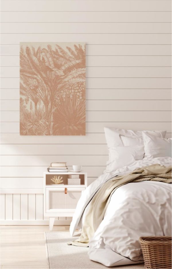 Coastal Palm Linen - Type 6 | Strethed Canvas | Printed Panel | Grafico Melbourne