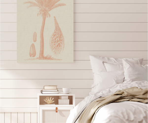 Coastal Palm Linen - Type 2 | Strethed Canvas | Printed Panel | Grafico Melbourne