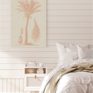 Coastal Palm Linen - Type 2 | Strethed Canvas | Printed Panel | Grafico Melbourne