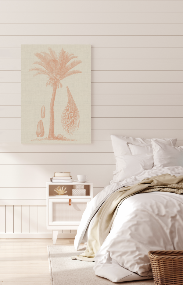 Coastal Palm Linen - Type 2 | STRETCHED CANVAS