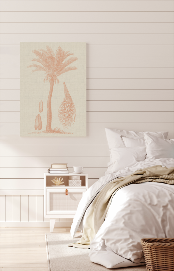 Coastal Palm Linen - Type 2 | Strethed Canvas | Printed Panel | Grafico Melbourne