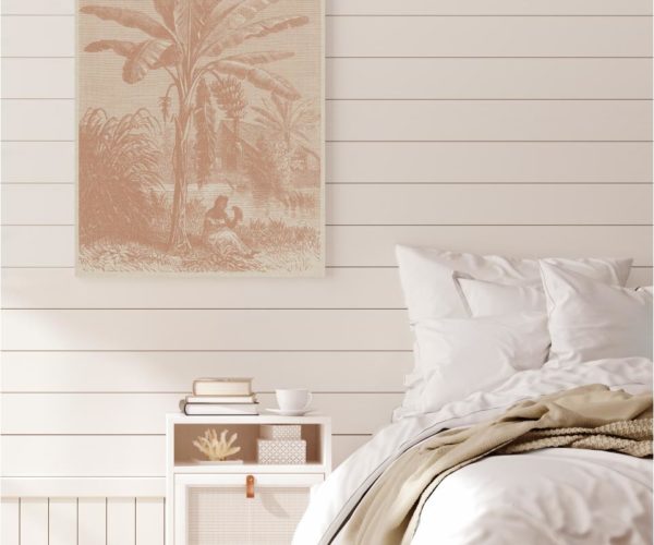 Coastal Palm Linen - Type 4 | Strethed Canvas | Printed Panel | Grafico Melbourne