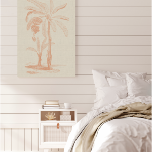 Coastal Palm Linen - Type 1 | Strethed Canvas | Printed Panel | Grafico Melbourne