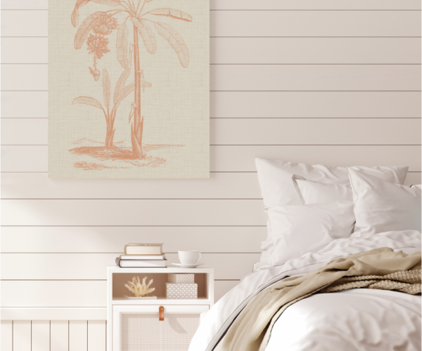 Coastal Palm Linen - Type 1 | Strethed Canvas | Printed Panel | Grafico Melbourne