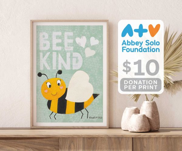 Bee Kind - Beige by Novalie | Charity PRINT