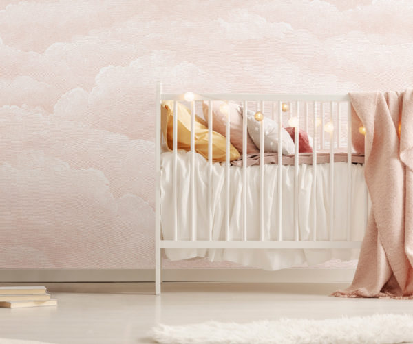 Etched Clouds - Blush Wallpaper | Grafico Melbourne