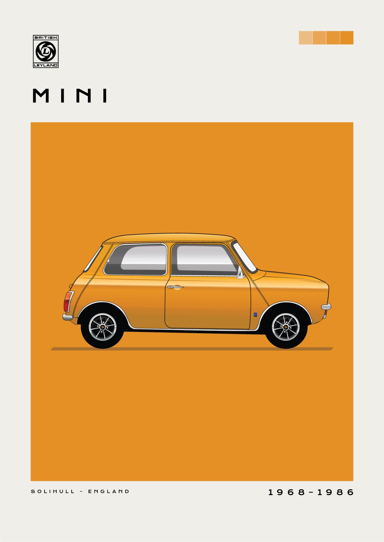 British Leyland - Mini - Orange