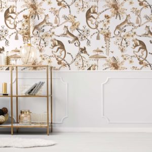 Chinoiserie - Gold Wallpaper| Grafico Melbourne