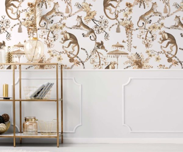 Chinoiserie - Gold Wallpaper| Grafico Melbourne