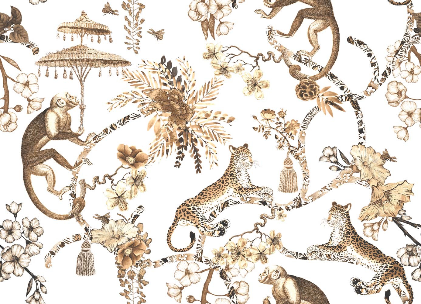 Chinoiserie - Gold Wallpaper| Grafico Melbourne