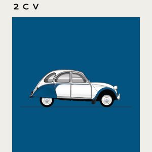 Citroen - 2CV- Blue