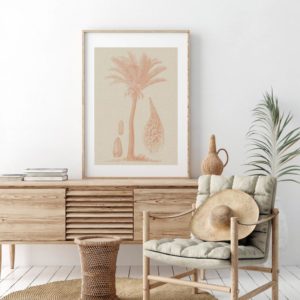 Coastal Palm Linen - Type 2 | Strethed Canvas | Printed Panel | Grafico Melbourne