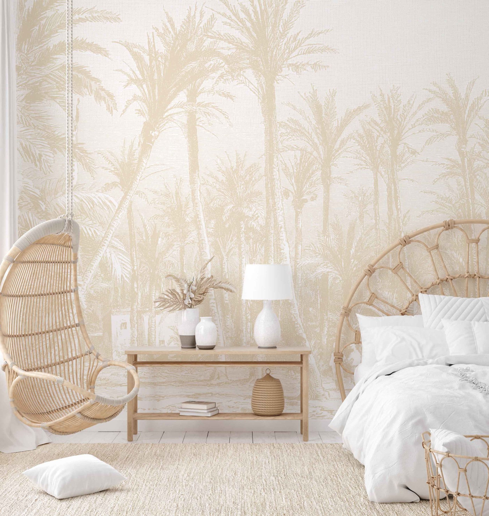 Coastal Palm - Gold Wallpaper | Grafico Melbourne