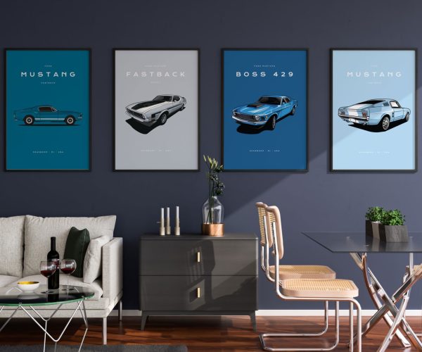 Colour Block Car Poster | PRINT SERIES | Grafico Melbourne