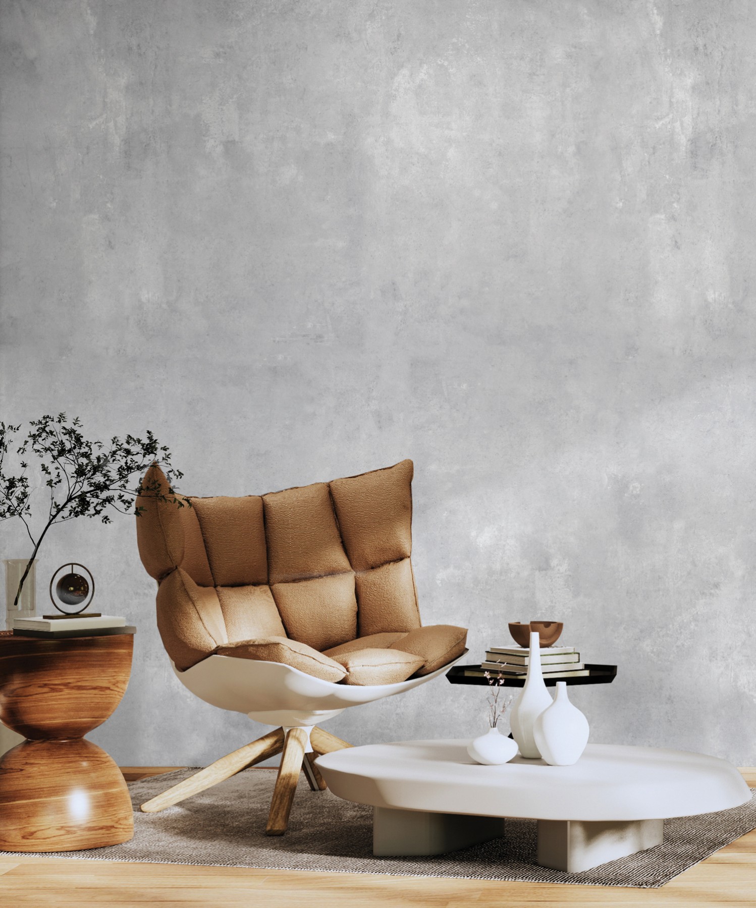 Concrete Stucco Veneziano - Grey | WALLPAPER