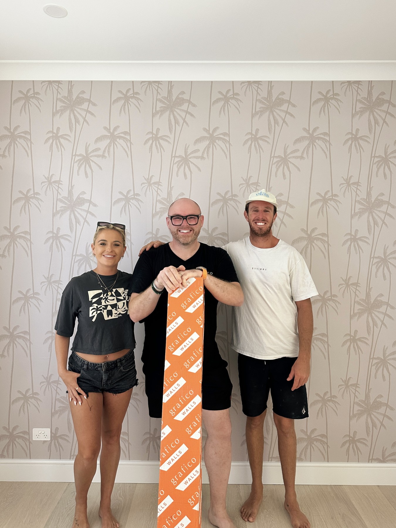 Damian, Jenny & Dylan - Grafico Wallpaper Installation