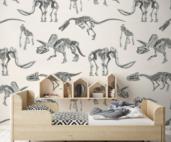 Dino Fossils - Kids Wallpaper | Grafico Melbourne