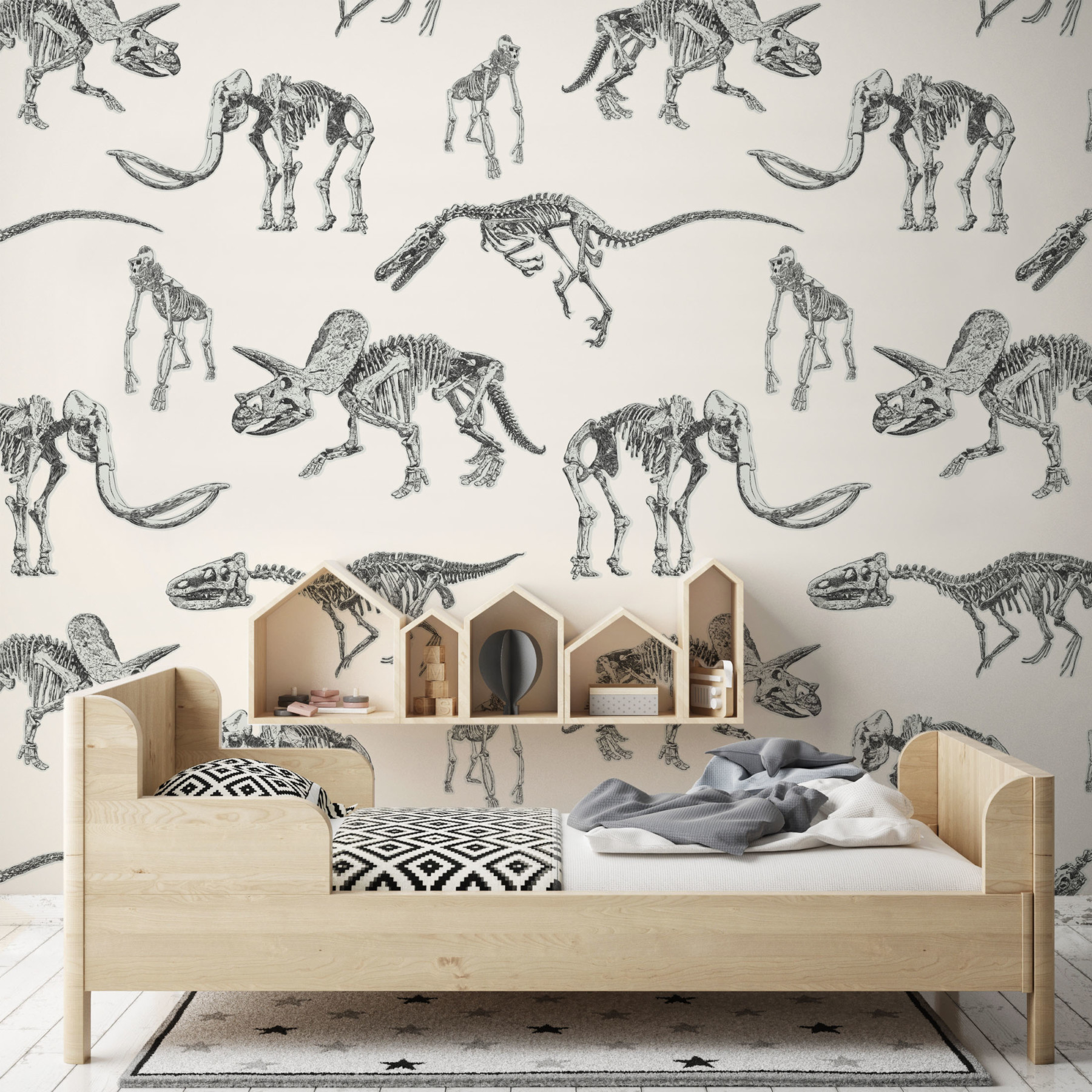 Dino Fossils - Kids Wallpaper | Grafico Melbourne