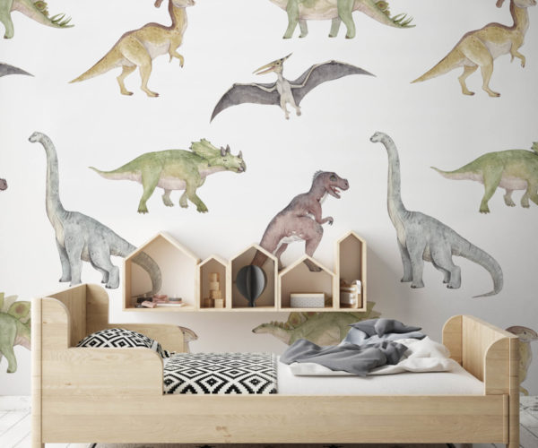 Dinosaurs Roam - Kids Wallpaper | Grafico Melbourne
