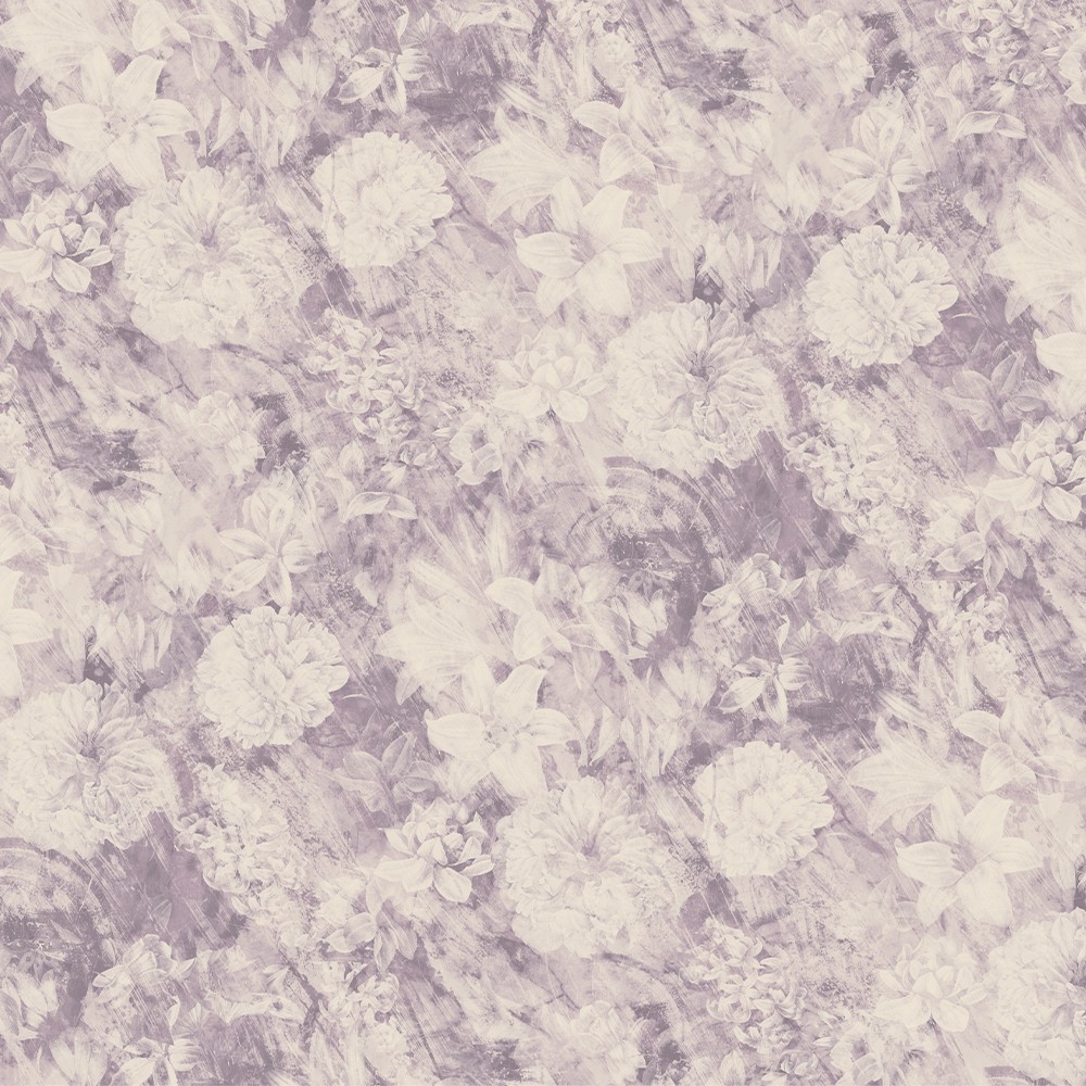 Distressed Floral-DustyLilac