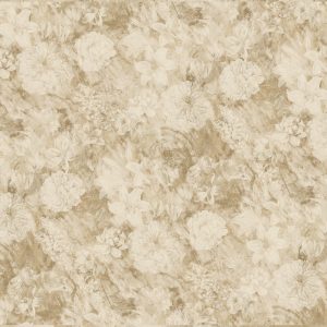 Distressed Floral-Gold