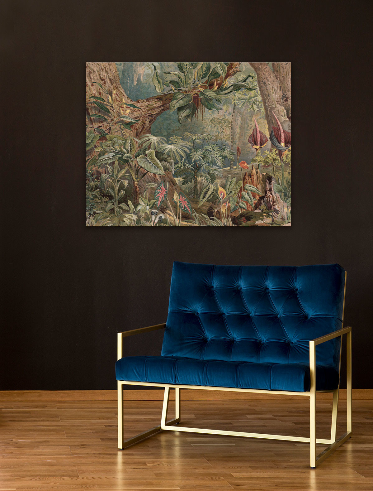 Enchanted Jungle Lithograph | STRETCHED CANVAS